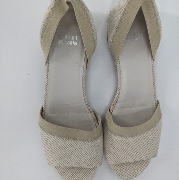 STUART WEITZMAN Canvas Flat Sandals - Picture 2 of 8